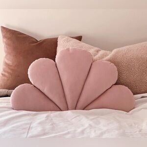 Handmade abstract shell pillow